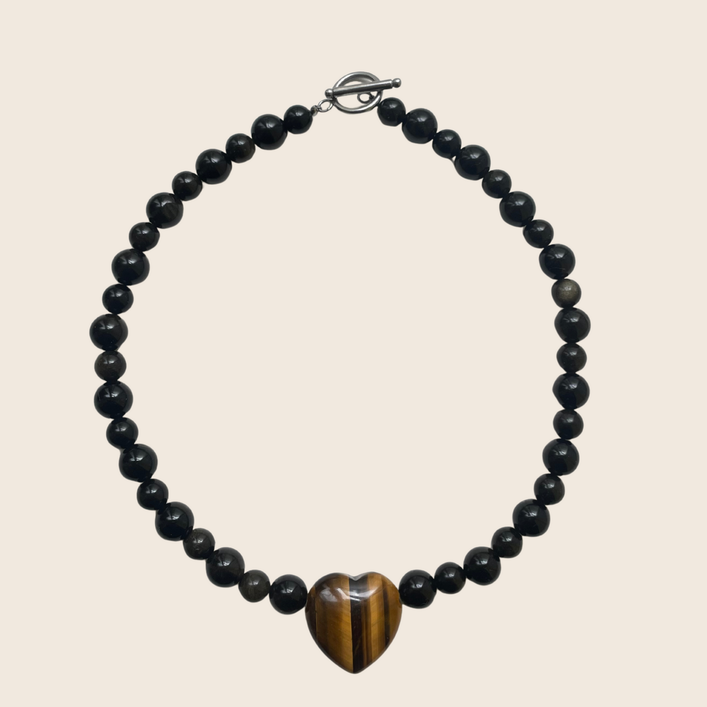 Obsidian Heart Necklace