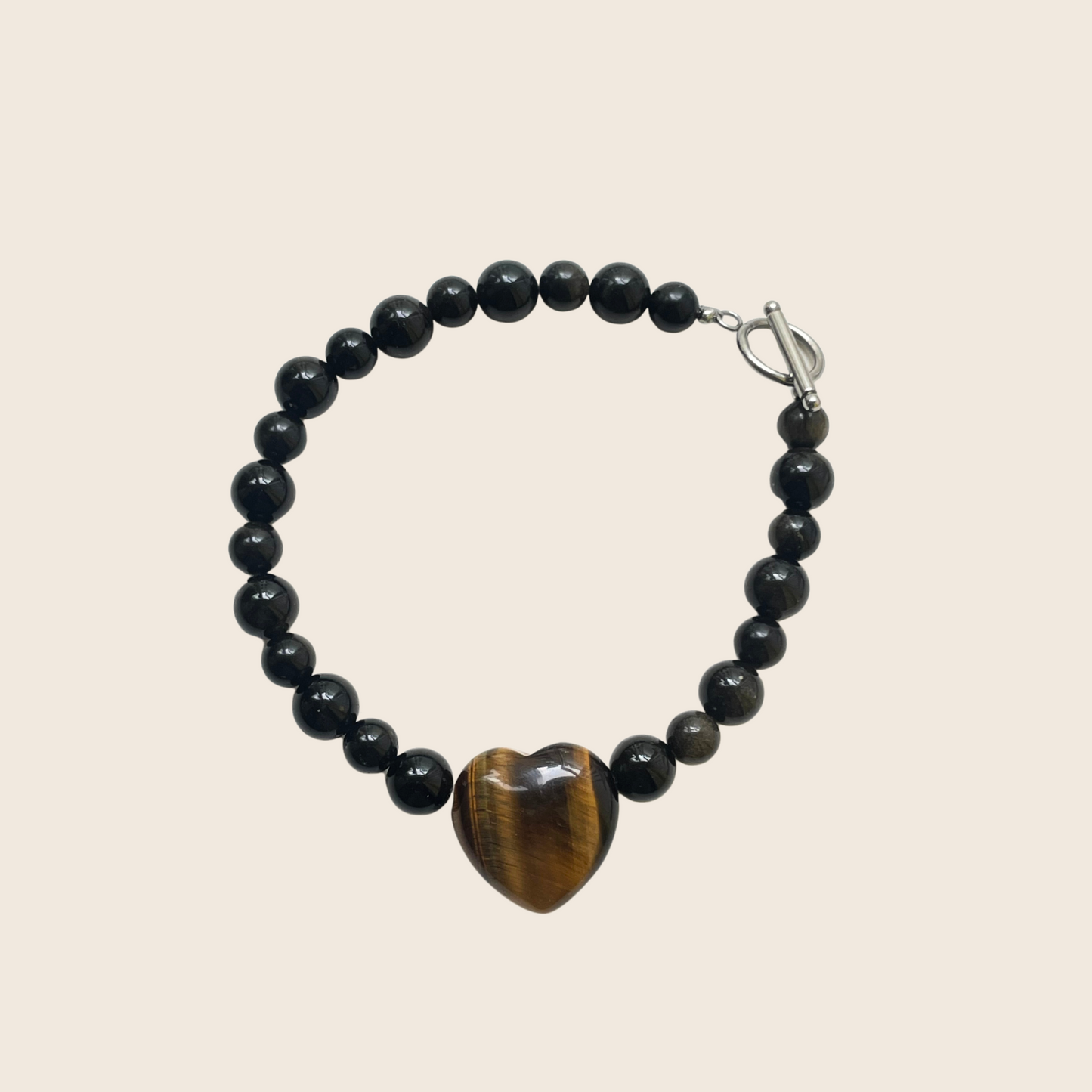 Obsidian Heart Bracelet/Anklet