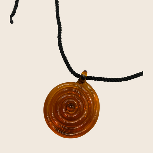 Swirl Glass Necklace - Lemon Lua Swirl Glass Necklace Lemon Lua Lemon Lua Swirl Glass Necklace Swirl Glass Necklace