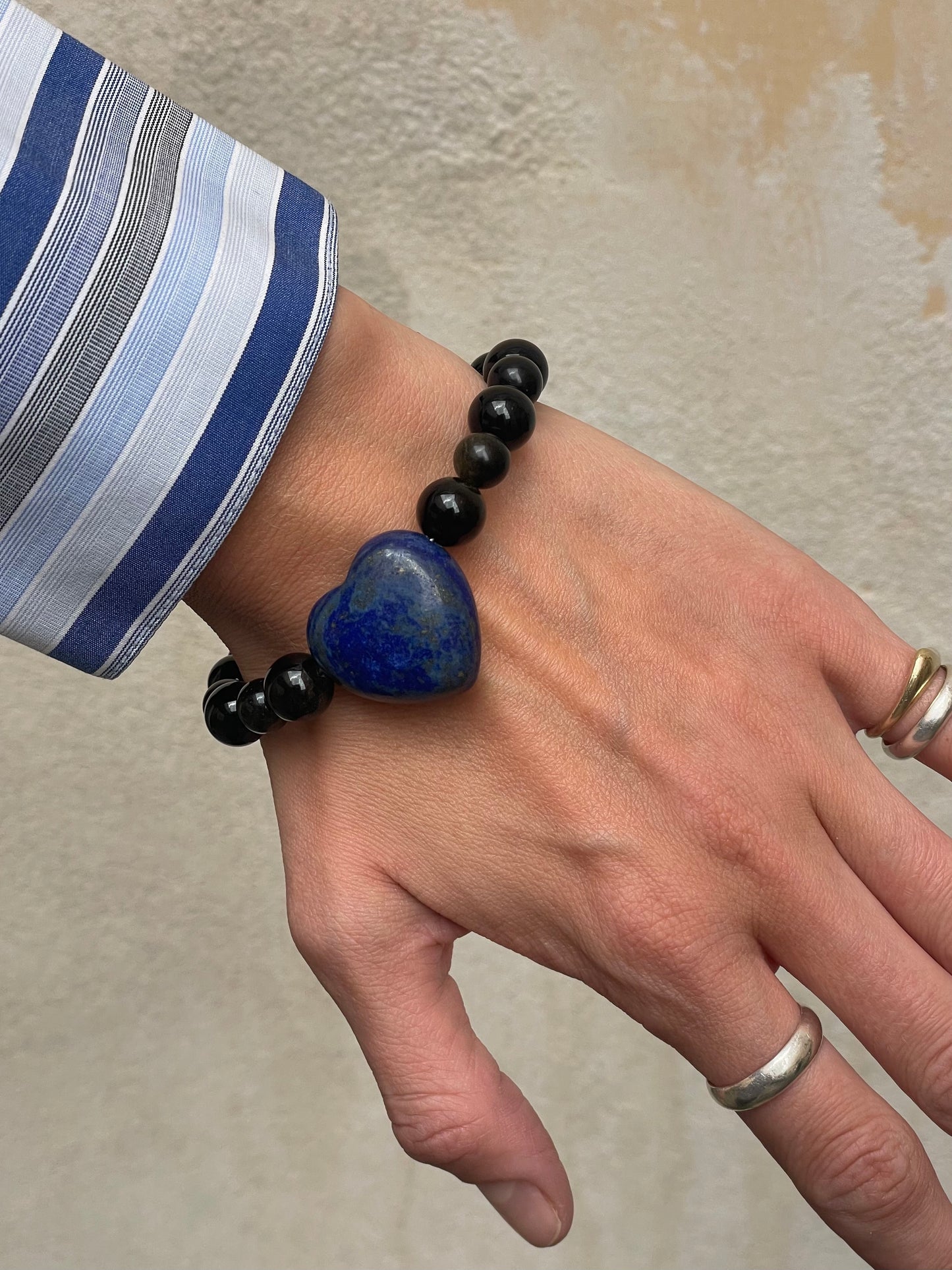 Obsidian Heart Bracelet/Anklet