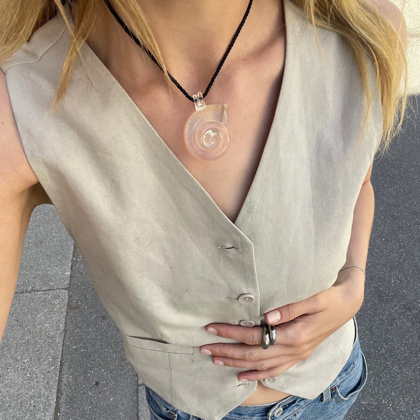 Delphina Necklace - Lemon Lua Delphina Necklace Lemon Lua Default Title Lemon Lua Delphina Necklace Delphina Necklace