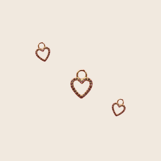 Heart Charm - Lemon Lua Heart Charm Lemon Lua Pink Lemon Lua Heart Charm Heart Charm