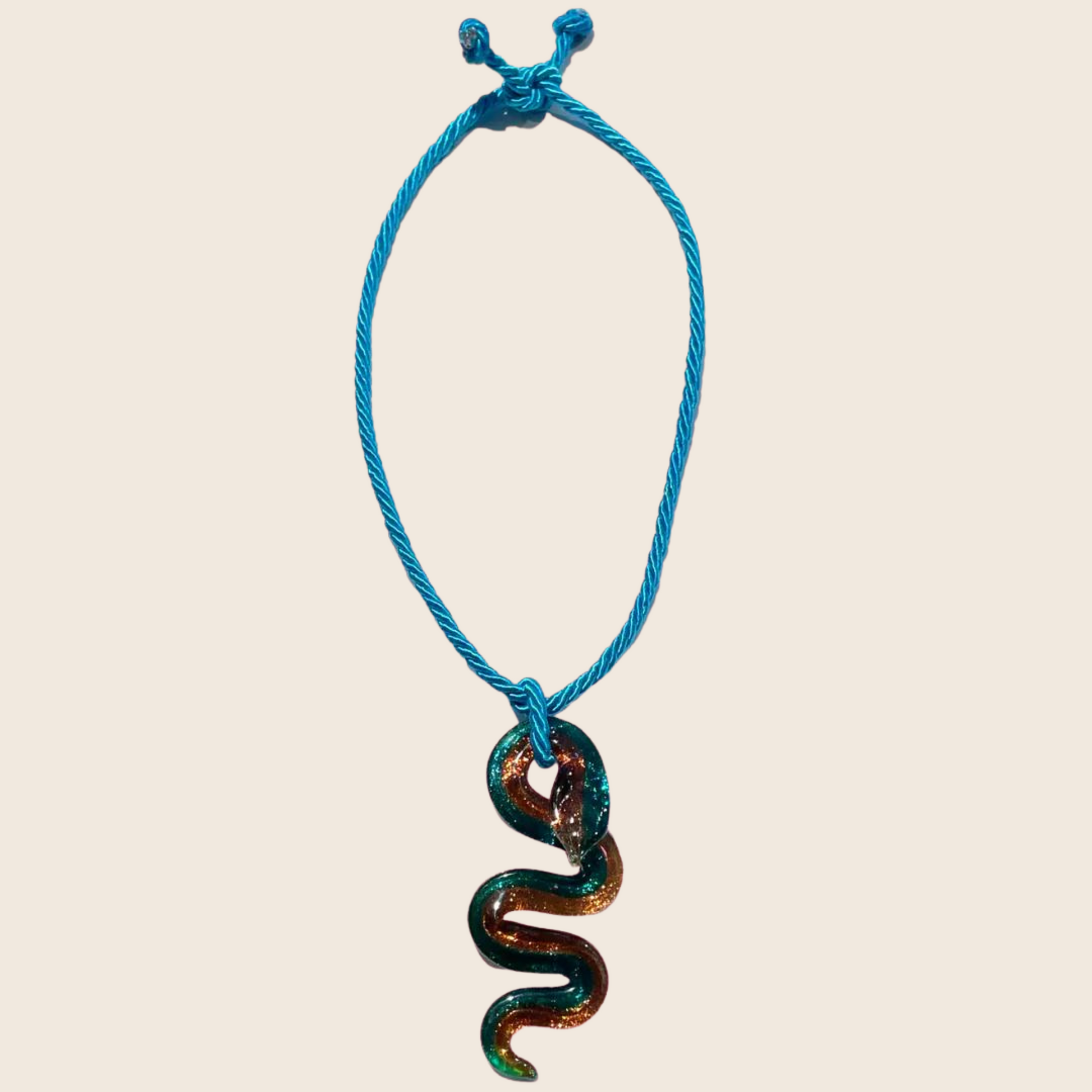 Electric Snake Glass Necklace - Lemon Lua Electric Snake Glass Necklace Lemon Lua Lemon Lua Electric Snake Glass Necklace Electric Snake Glass Necklace