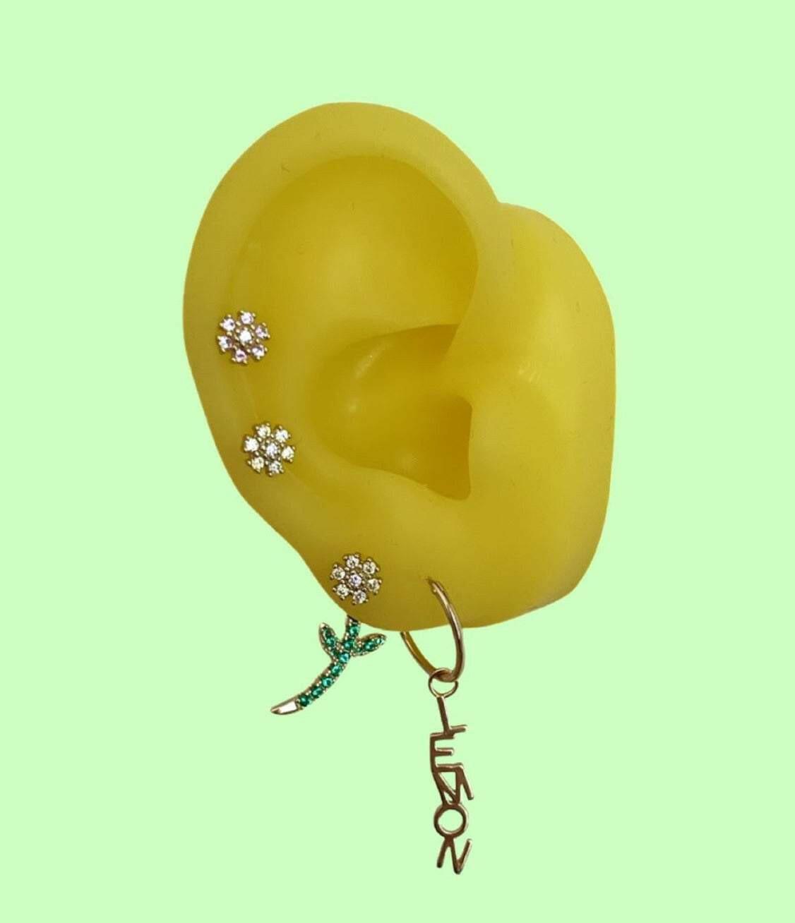 Daisy Stud Earrings & Green Leaf Ear Jacket - Lemon Lua Daisy Stud Earrings & Green Leaf Ear Jacket Lemon Lua Lemon Lua Daisy Stud Earrings & Green Leaf Ear Jacket Daisy Stud Earrings & Green Leaf Ear Jacket