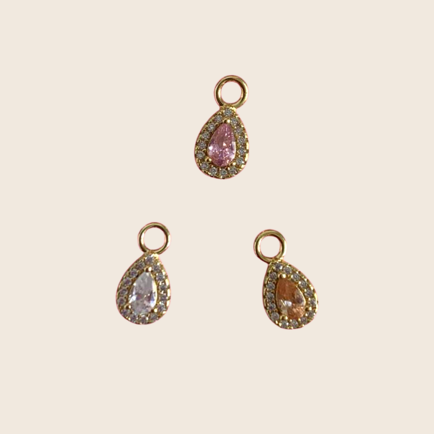 Teardrop charms - Lemon Lua Teardrop charms Lemon Lua White Lemon Lua Teardrop charms Teardrop charms