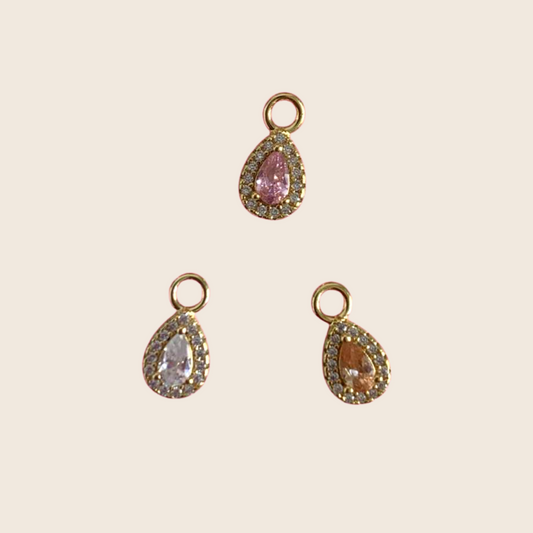 Teardrop charms - Lemon Lua Teardrop charms Lemon Lua White Lemon Lua Teardrop charms Teardrop charms