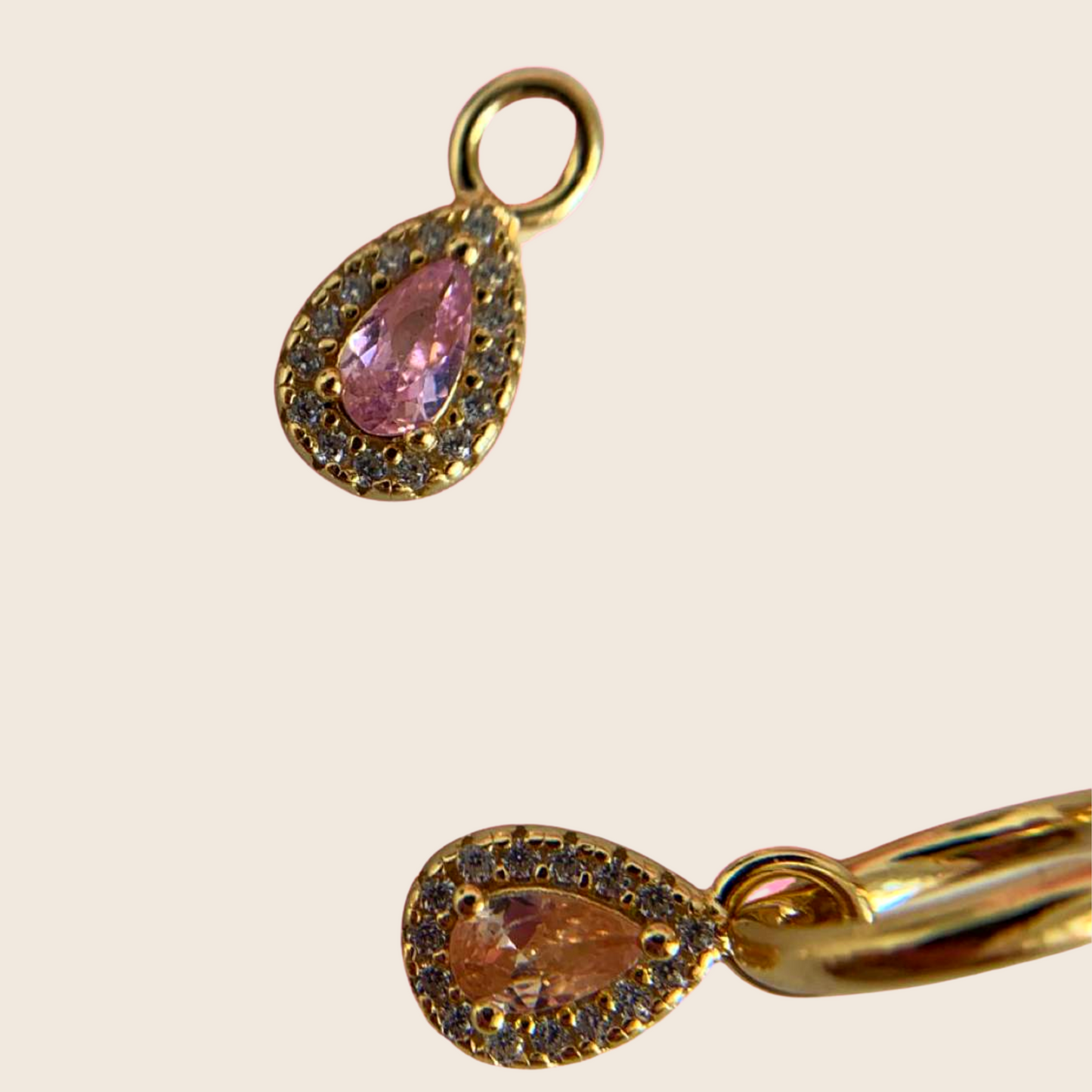 Teardrop charms - Lemon Lua Teardrop charms Lemon Lua White Lemon Lua Teardrop charms Teardrop charms