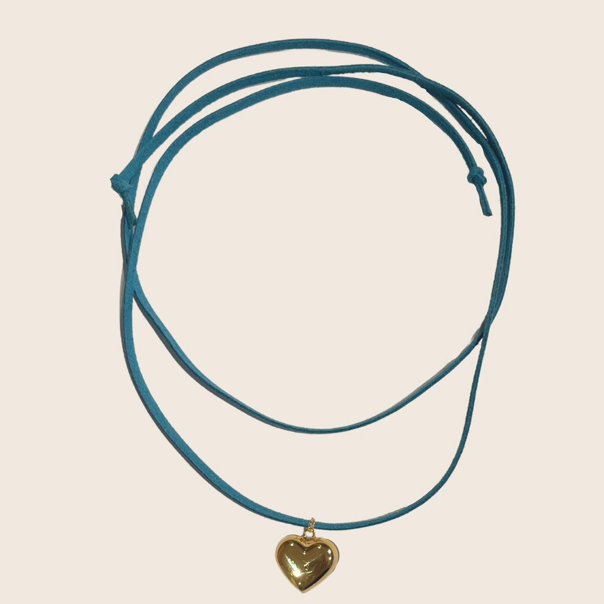 Lovers Heart Necklace - Lemon Lua Lovers Heart Necklace Lemon Lua Gold / Gold chain Lemon Lua Lovers Heart Necklace Lovers Heart Necklace