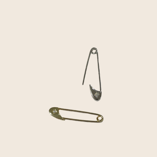 Safety Pin Earring - Lemon Lua Safety Pin Earring Lemon Lua Just one / Gold Lemon Lua Safety Pin Earring Safety Pin Earring