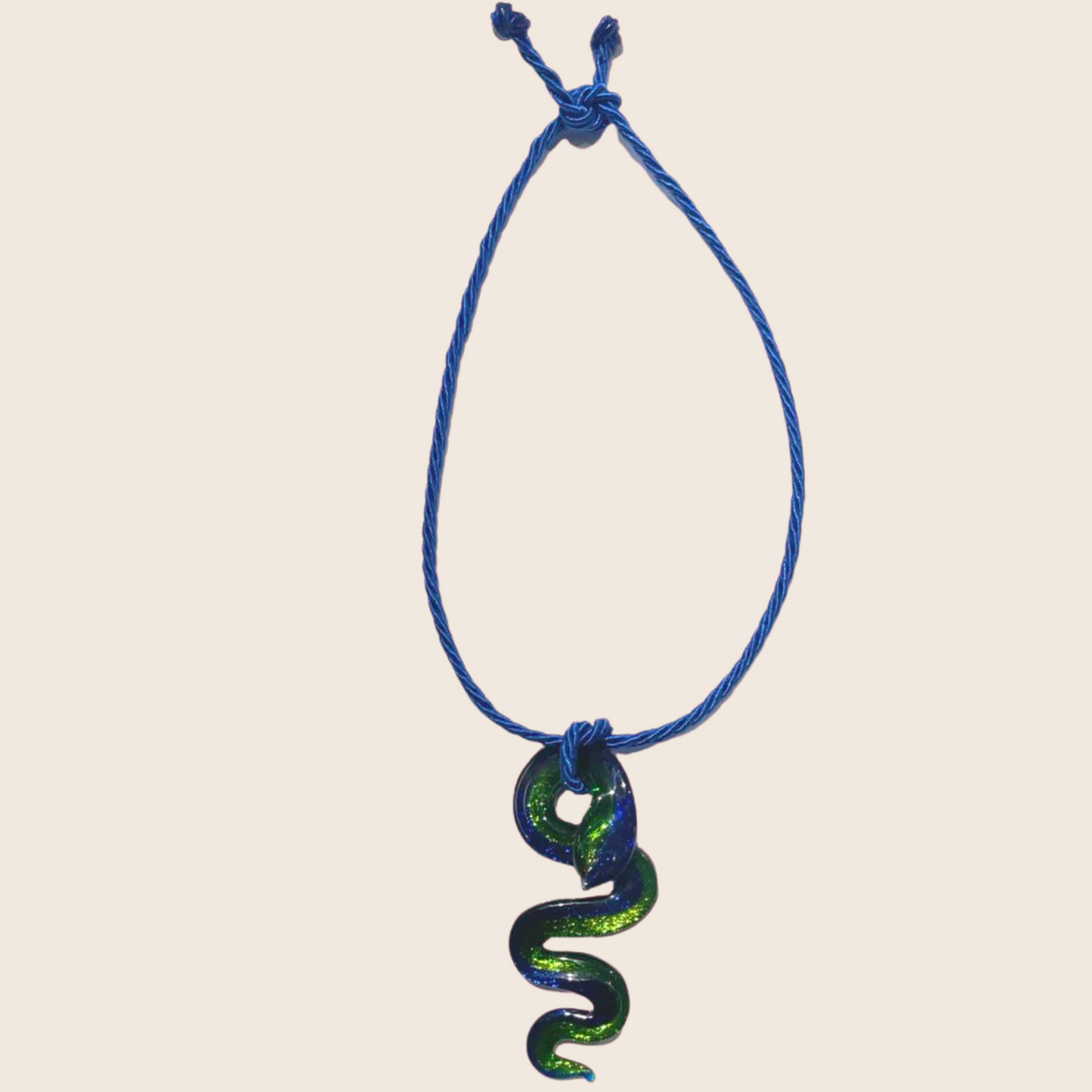 Electric Snake Glass Necklace - Lemon Lua Electric Snake Glass Necklace Lemon Lua Lemon Lua Electric Snake Glass Necklace Electric Snake Glass Necklace