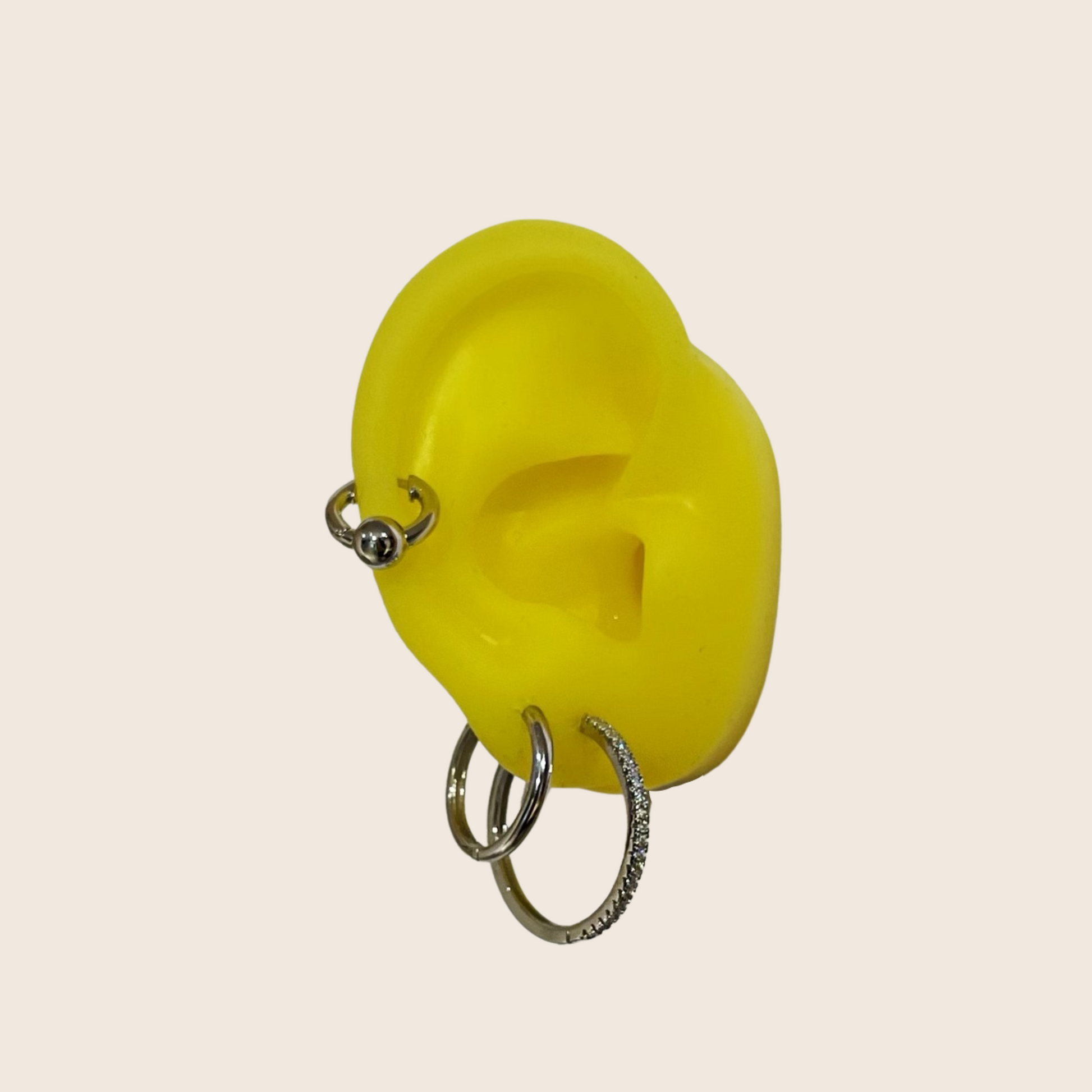 Ball Hoop Earrings - Lemon Lua Ball Hoop Earrings Lemon Lua A pair / Silver Lemon Lua Ball Hoop Earrings Ball Hoop Earrings