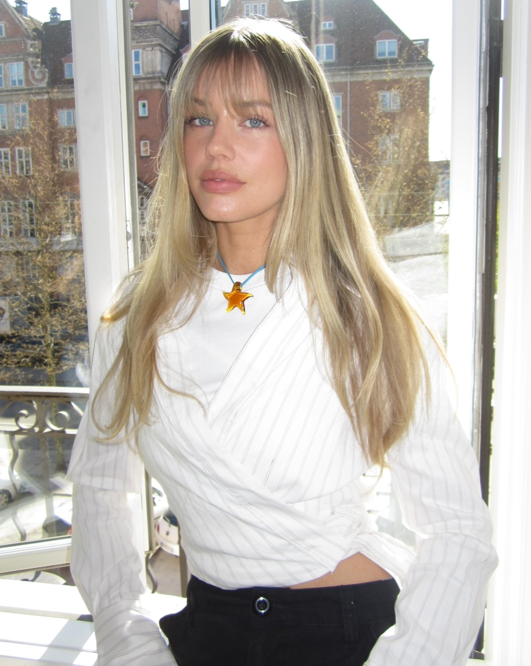 Amber Chubby Star Necklace