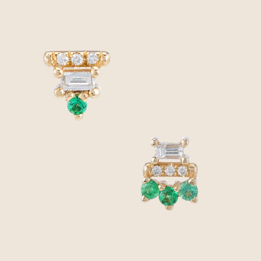 Emerald Studs - Lemon Lua Emerald Studs Lemon Lua Lemon Lua Emerald Studs Emerald Studs