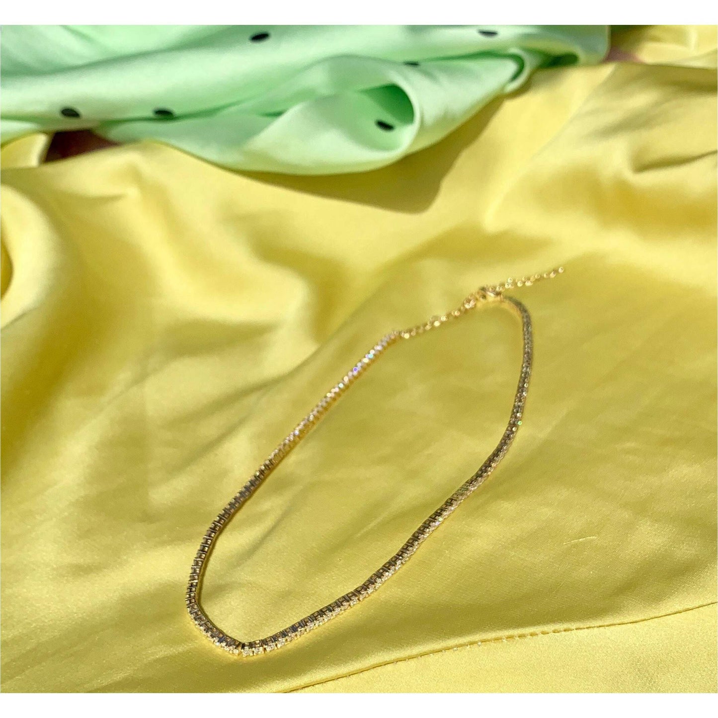 Tennis Choker - Lemon Lua Tennis Choker Lemon Lua Gold White Lemon Lua Tennis Choker Tennis Choker