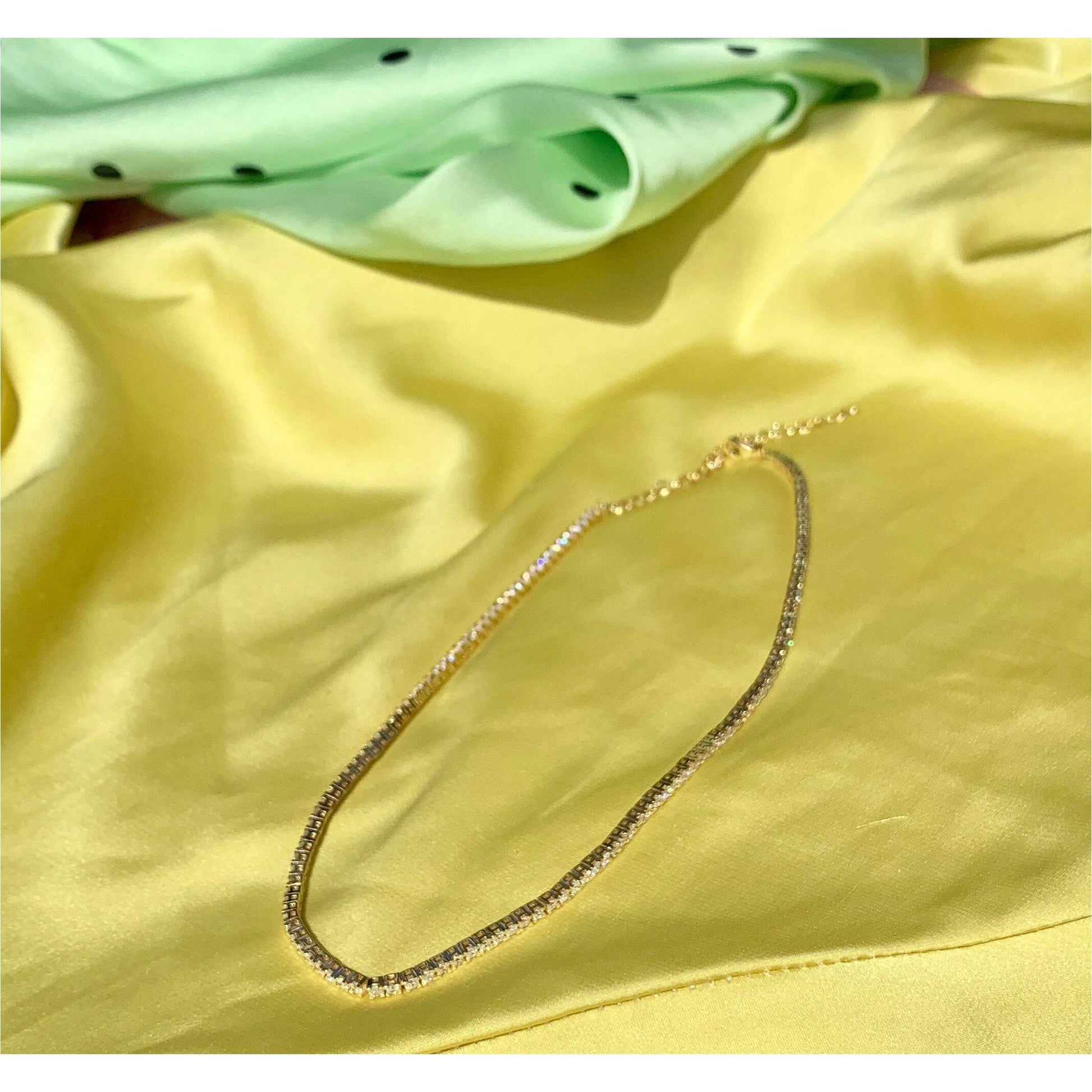 Tennis Choker - Lemon Lua Tennis Choker Lemon Lua Gold White Lemon Lua Tennis Choker Tennis Choker