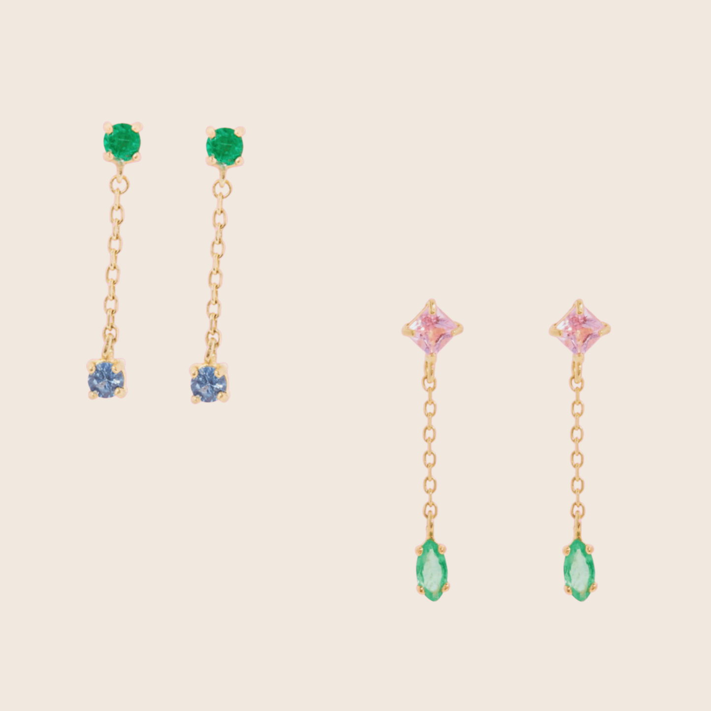 Candy ear studs - Lemon Lua Candy ear studs Lemon Lua Pink / Just one Lemon Lua Candy ear studs Candy ear studs