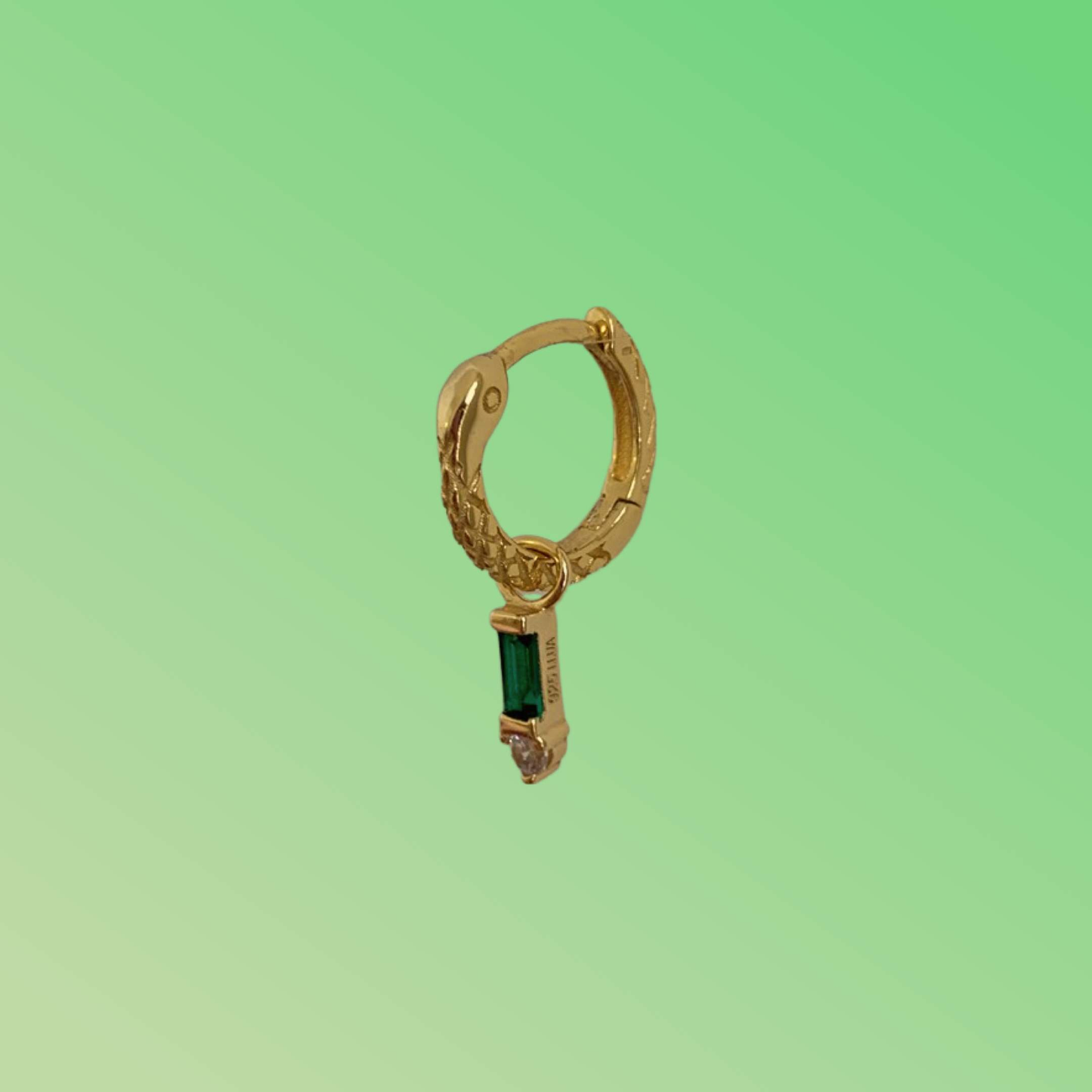 Tiny snake hoop - Lemon Lua Tiny snake hoop Lemon Lua Gold / A pair Lemon Lua Tiny snake hoop Tiny snake hoop