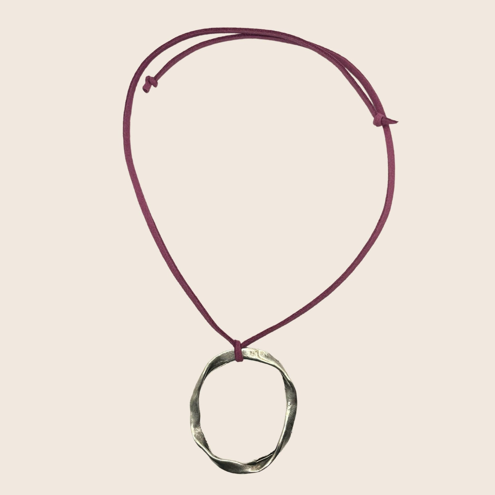 Oval Necklaces - Lemon Lua Oval Necklaces Lemon Lua Gold / Rose Suede Lemon Lua Oval Necklaces Oval Necklaces