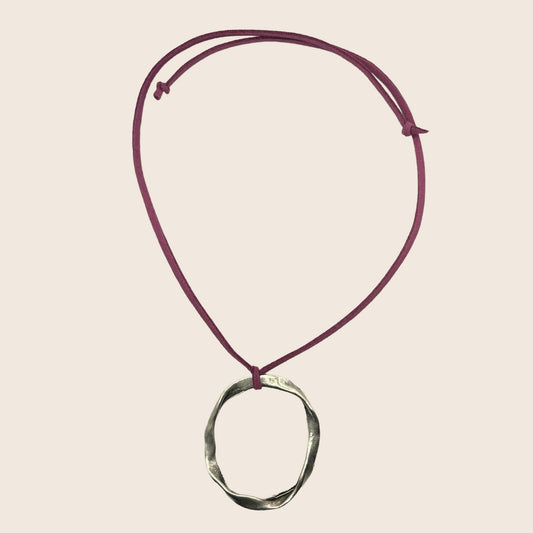 Oval Necklaces - Lemon Lua Oval Necklaces Lemon Lua Gold / Rose Suede Lemon Lua Oval Necklaces Oval Necklaces