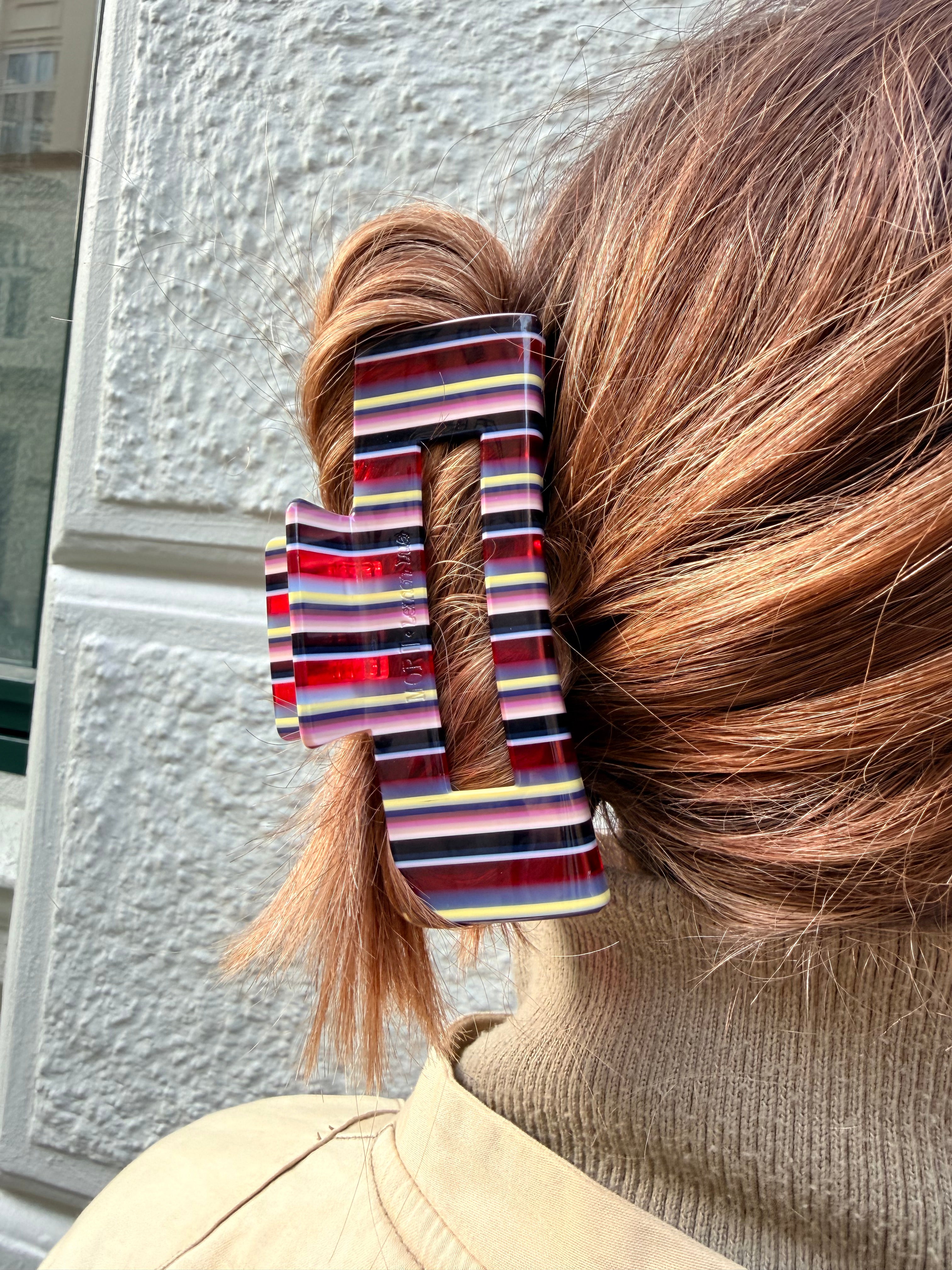 Striped Jelly Hair clip