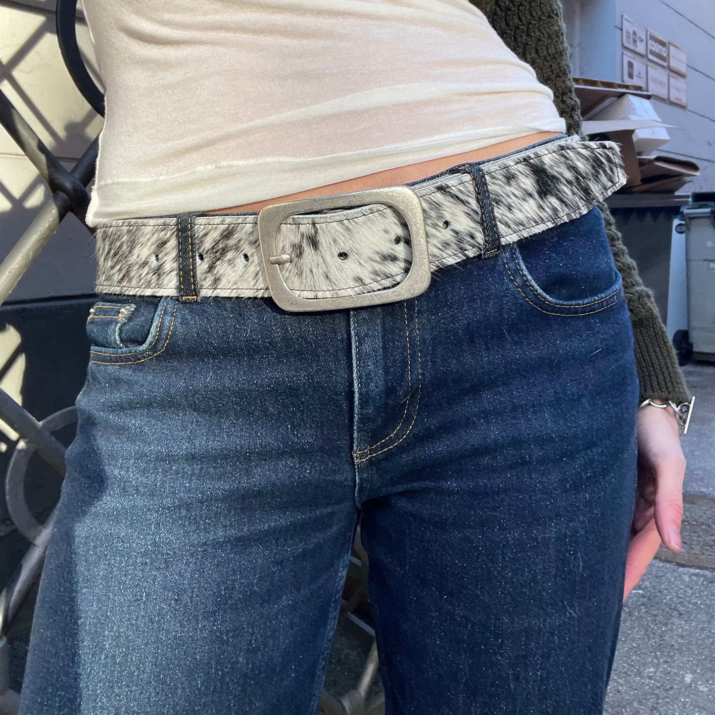 Saddle Cowhide Belt