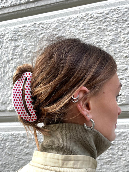 Polkadot Moon Hairclip