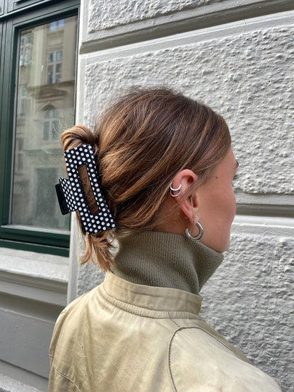 Polkadot Square Hair Claw