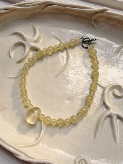 Lemon Quartz Gemstone Necklace