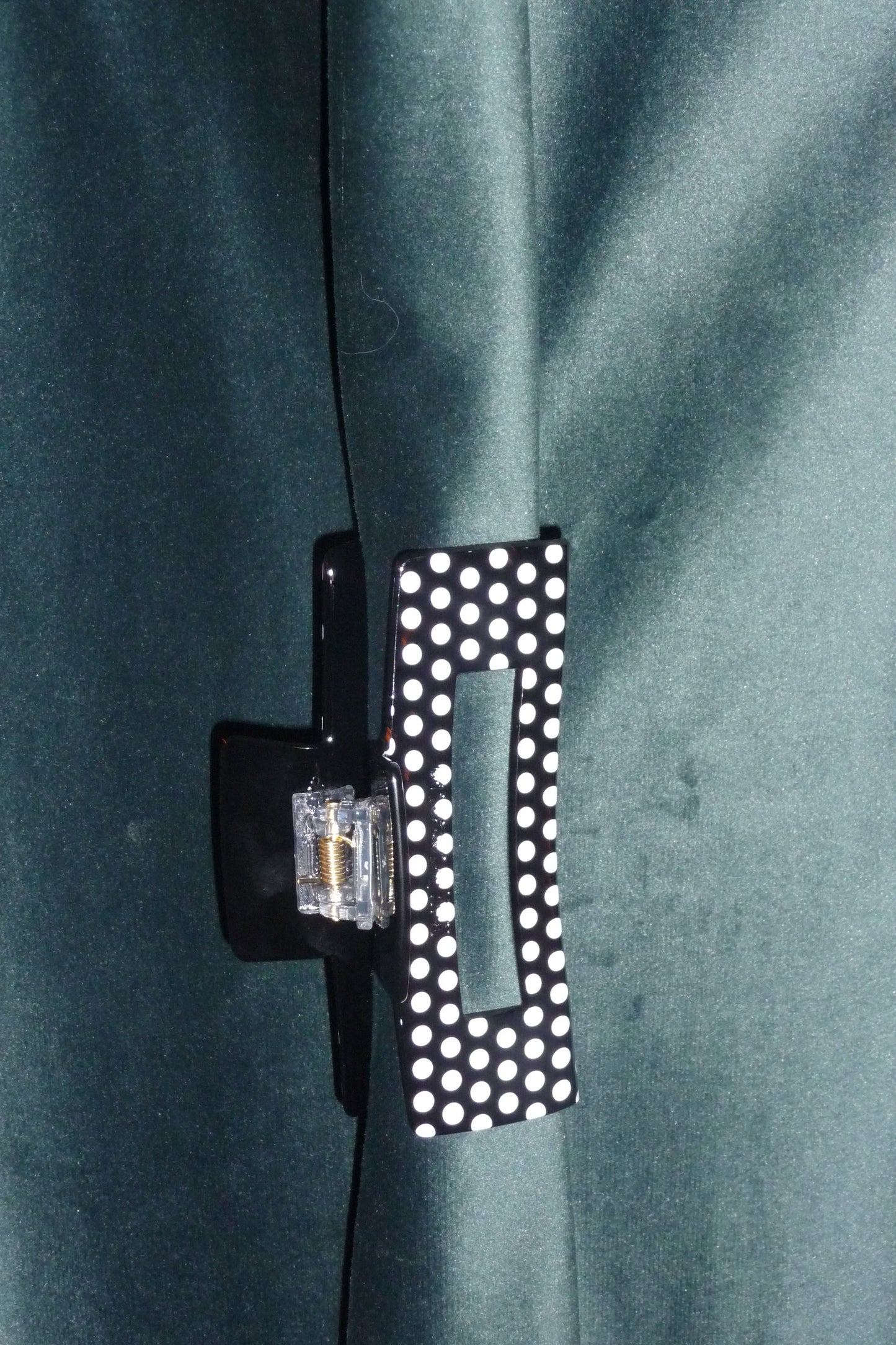 Polkadot Square Hair Claw