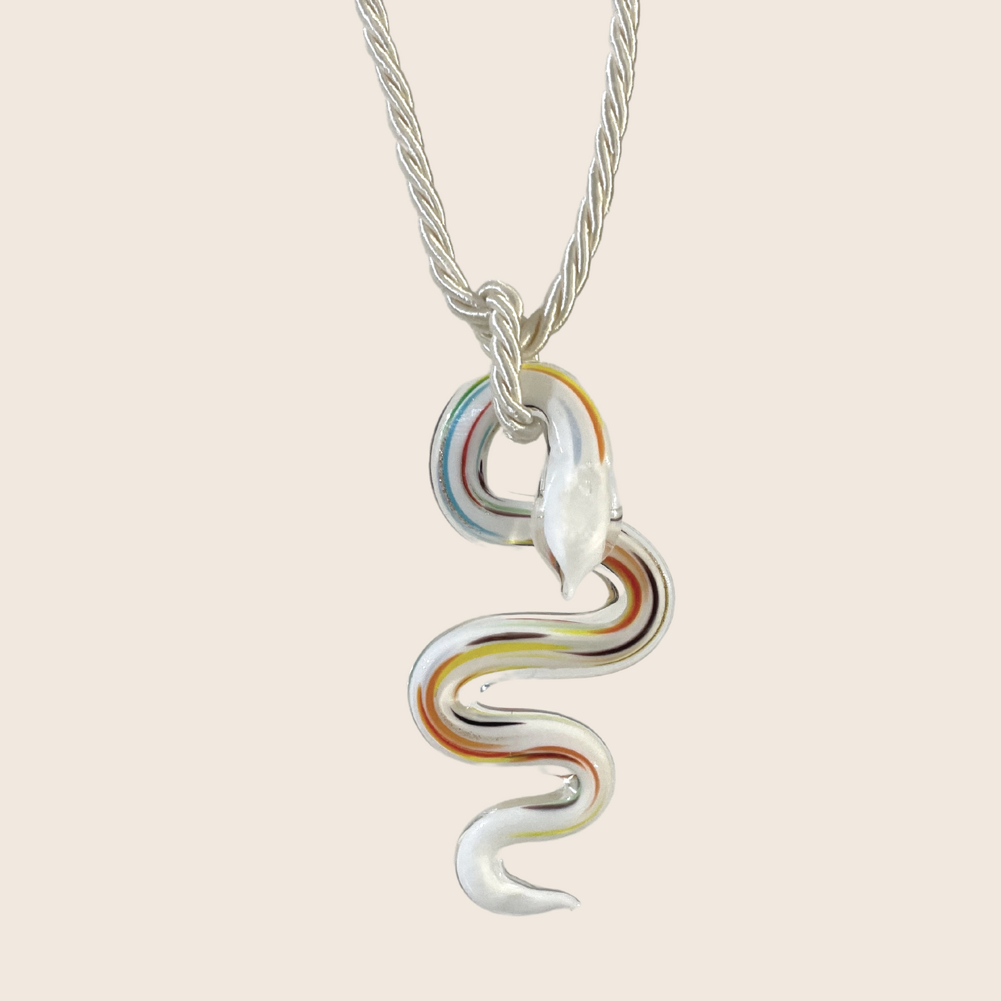 Glass Snake Necklace - Lemon Lua Glass Snake Necklace Lemon Lua Lemon Lua Glass Snake Necklace Glass Snake Necklace