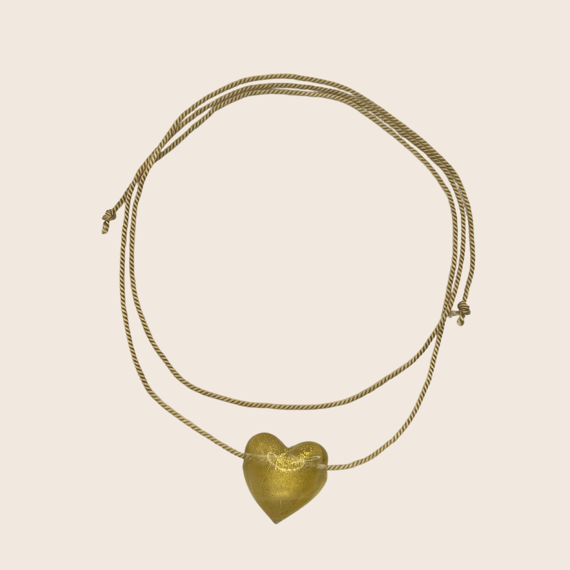 Amora Glass Heart Necklace - Lemon Lua Amora Glass Heart Necklace Lemon Lua Gold Lemon Lua Amora Glass Heart Necklace Amora Glass Heart Necklace