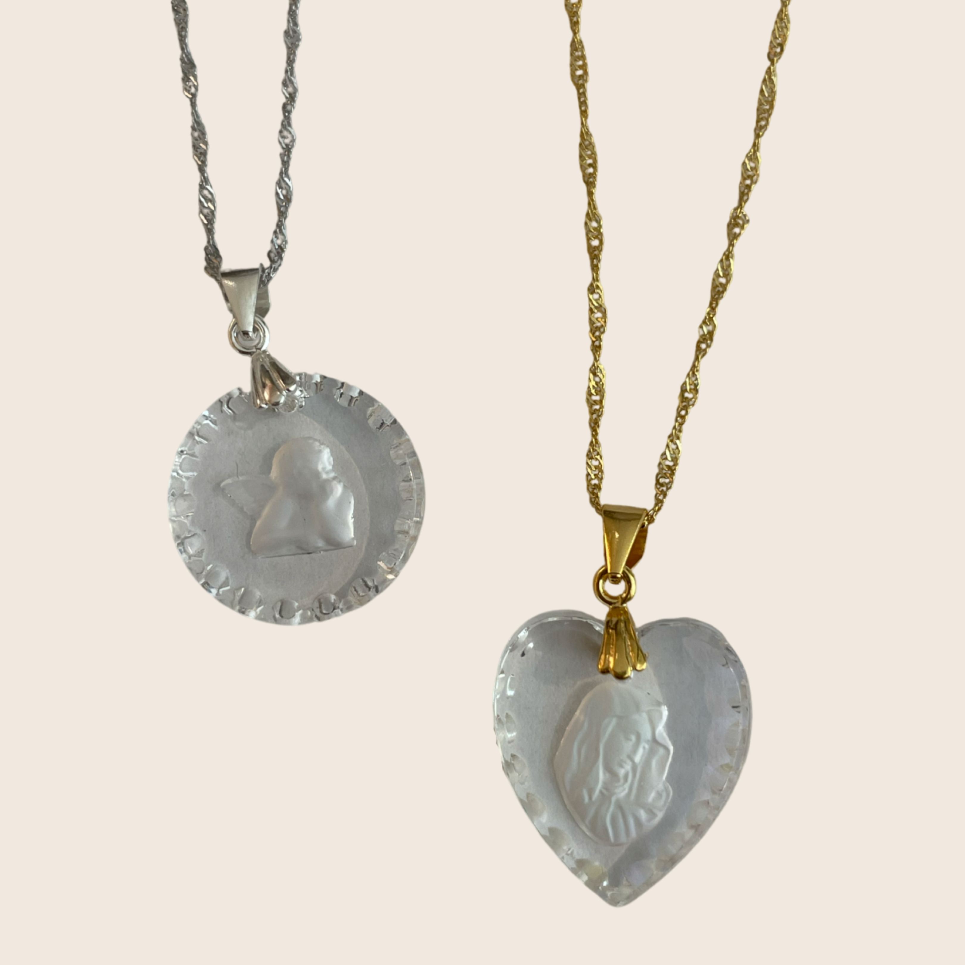 Vintage Crystal Heart Necklace – Gypset