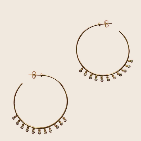 Big Daze Hoops - Lemon Lua Big Daze Hoops Lemon Lua A pair Lemon Lua Big Daze Hoops Big Daze Hoops