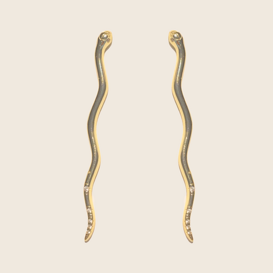 Serpent Earrings - Lemon Lua Serpent Earrings Lemon Lua Default Title Lemon Lua Serpent Earrings Serpent Earrings